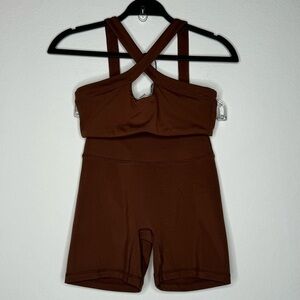 Muscle Nation Game Changer‎ Scrunch Midway Shorts & Luxe Bralette Combo- Sz S